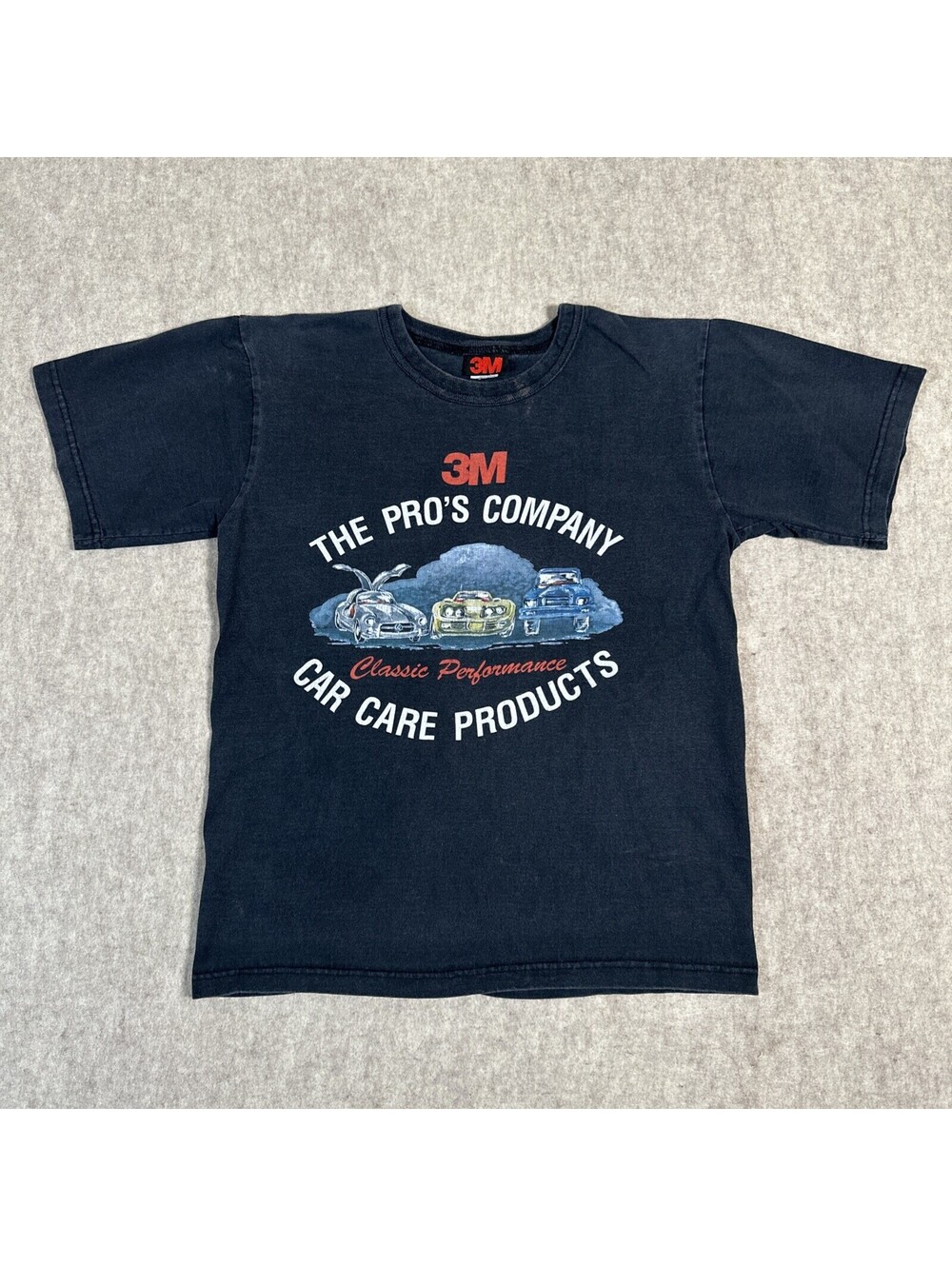VTG 3M The Pro’s Company Classic Performance Car T-shirt Small? Black USA Made